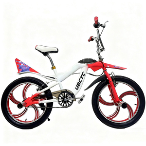 Bicicleta BMX de 20 pulgadas, bicicleta de piñón fijo de una sola velocidad de acero Freestyle F/R V-Brake Show, bicicleta acrobática - Product Image 4