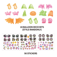 Kit mainan pasta kreatif DIY baru 2025 mainan Fidget balon mainan ajaib Set pembuat balon 60 balon