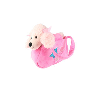Bolso de Peluche de Cachorro Rosa de 12 Pulgadas, Impresión Digital Moderna, Lindo y Encantador, Accesorio para Múltiples Ocasiones, MOQ 100 - Product Image 1