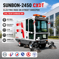 Balayeuse routière électrique autopropulsée à 4 roues, entièrement fermée, de haute qualité, SBN-2450CX, neuve