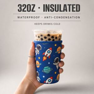 Manchon isotherme en néoprène 32oz pour canettes, personnalisable avec logo, étanche, anti-condensation, durable, pour voyage, vente en gros, OEM, ODM - Product Image 3