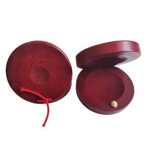 Wholesale Children's Rattle <b>Musical</b> <b>Instrument</b> Wooden Castanets Dance Castanets Wooden Finger Dance Board - Product Image 1