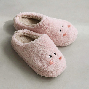 Damen Warme Hausschuhe mit Rutschfester Geräuschloser Sohle Memory-Schaum-Einlegesohle Flauschige Ohrenverzierte <span class=keywords><strong>Monster</strong></span>-Hausschuhe - Product Image 2
