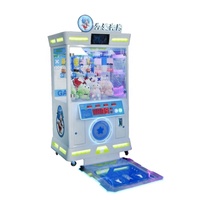 Machine à griffes LED colorée et attrayante pour 1 joueur, avec peluches pour usage en arcade