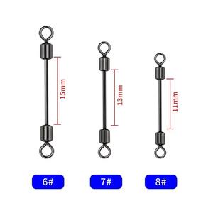 Accessoires de pêche pour <span class=keywords><strong>la</strong></span> carpe : Émerillon de pêche flottant 131517mm avec barillet <span class=keywords><strong>en</strong></span> cuivre, mousqueton à ressort et anti-corrosion - Product Image 1