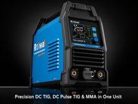 Machine à souder TIG à impulsions DC portable Rolwal 200A, 220A, technologie d'onduleur à moteur DC, acier inoxydable