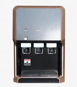 Contador de enfriamiento de 4 etapas para el hogar, dispensador purificador de filtro de agua UF/RO de escritorio eléctrico con enfriador frío y caliente