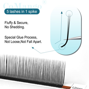 Pestañas CoMango 5D Flora Spikes, Extensiones de Pestañas con Forma de Flor, Pestañas Individuales Pre-fabricadas, Pestañas 5D Spikes, Pestañas de Volumen - Product Image 2