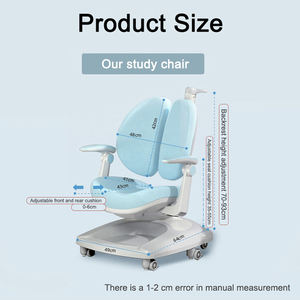 <span class=keywords><strong>Chaise</strong></span> d'apprentissage ergonomique à hauteur réglable pour enfants, pour la maison, l'école et les études, avec roulettes à verrouillage par gravité et accoudoirs rotatifs OEM - Product Image 3