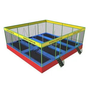 成人空气区蹦床公园室内设备，篮球游戏跳跃蹦床