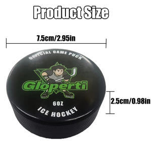 Hochwertige benutzer definierte Gummi-Eishockey-Pucks mit personal isiertem Logo Perfekte Discs für Spieler - Product Image 3