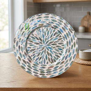 BEST SELLER New Product Mother of Pearl Round Placemats For Party Modern Style Decoration Placemats For <b>Dinner</b> From Vietnam - Product Image 1