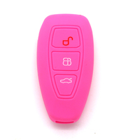 Couverture de clé de voiture en silicone élastique souple en gros d'usine avec 3 boutons intelligents accessoires à la mode pour Mondeo 2025