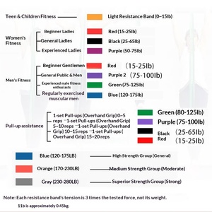 Logo Personnalisé Bandes d'Exercice Gym <span class=keywords><strong>Yoga</strong></span> TPE Caoutchouc Élastique Durable Taille Adultes & Enfants Bandes de Fitness avec - Product Image 4