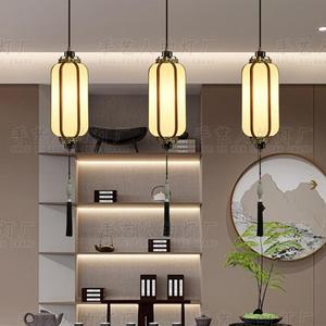 Lampe suspendue de style chinois, dorée, longue, E27, LED, lumière chaude, protection des yeux, pour chambre à coucher, bureau, salon de thé - Product Image 4