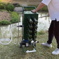 Système de purification d'eau portable intégré manuel-électrique 500L/H pour secours d'urgence, avec filtre céramique lavable pour extérieur