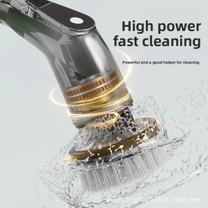 Brosse de nettoyage électrique multifonctionnelle pour la maison, la cuisine et la salle de bain, outil portatif polyvalent pour un nettoyage en profondeur, modèle QJS-088 - Product Image 4