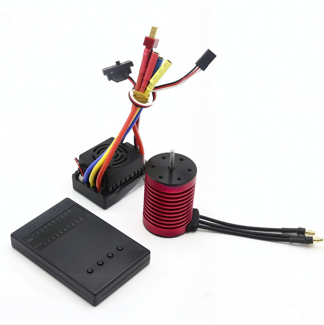 1:10 RC Car Part Waterproof F540 3000KV 3300KV 3930KV 4370KV Brushless Motor W/60A ESC for RC 1/10 Truck Buggy