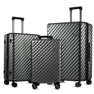 Bagagli tutti i Set di valigie con guscio rigido espandibile-100% pezzi Set di valigie da 3 pezzi-20% ruote Spinner più grandi per viaggi lisci - Product Image 1