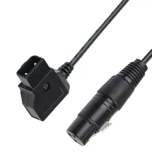 Tùy chỉnh 4pin 3pin XLR để dtap cáp cuộn mùa xuân 3 Pin 4 pin XLR để cáp dtap kết nối cáp điện