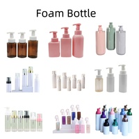 Flacon pompe carré en PET vert de luxe personnalisé 250 ml 500 ml, vide, pour nettoyant visage, savon liquide, emballage cosmétique