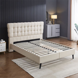 Cama de Plataforma Tapizada de Estilo Europeo Personalizada, Barata, al por Mayor de Fábrica - Product Image 4