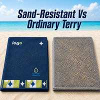 Serviettes en peluche personnalisées imprimées recto-verso en gros, service OEM/ODM, livraison rapide, bonne qualité pour la promotion de la marque, utilisation plage et bain