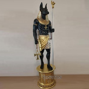 Bán Tượng Anubis Bằng Đồng Ai Cập Cổ Trang Trí Sân Vườn Ngoài Trời Kích Thước Lớn - Product Image 1