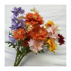 Bouquet de fleurs artificielles Queyiyi 30cm-100cm, style nordique, décoration d'intérieur, accessoires de mariage - Product Image 5