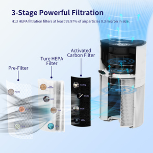<span class=keywords><strong>Purificateur</strong></span> <span class=keywords><strong>d</strong></span>'<span class=keywords><strong>air</strong></span> domestique avec filtre HEPA, petit système de purification électrique manuel pour installation à domicile, <span class=keywords><strong>purificateur</strong></span> <span class=keywords><strong>d</strong></span>'<span class=keywords><strong>air</strong></span> pour animaux de compagnie - Product Image 2