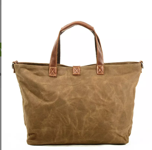 Borsa a Mano Classica in Tela Cerata Impermeabile di Alta Qualità con Chiusura a Cerniera per Laptop <span class=keywords><strong>da</strong></span> Lavoro - Product Image 1