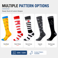 Chaussettes de compression pour infirmières, respirantes, absorbant la transpiration, à compression graduée, hauteur genou, pour l'été, améliorent la circulation, réduisent
