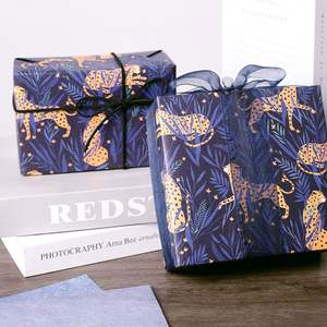 High Quality Wholesale 80g Lucky Leopard Fortune Gifts Bring Wealth Luck Packaging <b>Wrapping</b> <b>Paper</b> <b>Roll</b> - Product Image 2