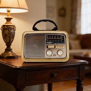 Altavoces Inalámbricos Retro de Última Tendencia <span class=keywords><strong>para</strong></span> 5.2, Baterías Recargables de 1000-2000 mAh, Soporte <span class=keywords><strong>para</strong></span> Tarjeta TF, Potencia de Salida de 5-10 W, Regalos - Product Image 4