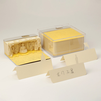 Bloc-notes en papier découpé au laser 3D au design personnalisé avec veilleuse prête à expédier-Notes autocollantes imprimées et imprimées