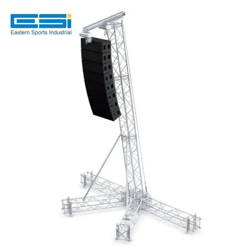 Line array aluminum support truss Aluminum LED Lighting Line Array Speaker Truss for Show video truss stands