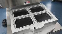 Máquina de Envasado al Vacío Automática con Bandeja Rotatoria HVT-450R Hualian para Alimentos, Pollo y Cangrejos de Río