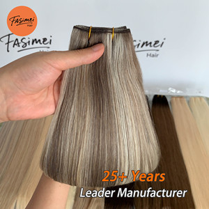 Cheveux de trame populaires de machine d'expédition directe de prolongements personnalisables européens de cheveux vierges disponibles <span class=keywords><strong>dans</strong></span> diverses couleurs et longueurs - Product Image 5
