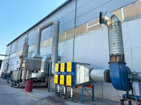 Mesin Pembuangan Gas Cyclone Spray Tower Penghilang VOC, Bau, Debu, Asap, dan Gas dari Pabrik Tekstil 20000CMH Wet Scrubber