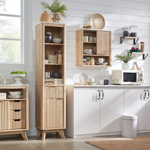 Farmhouse <strong>Tall</strong> Corner <strong>Bathroom</strong> <strong>Cabinet</strong> <strong>Free</strong> <strong>Standing</strong> Toilet Linen <strong>Cabinet</strong> - Product Image 2