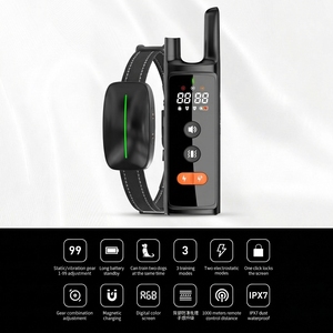 Collar de Adiestramiento Eléctrico para Perros con Control Remoto, Personalizable, 1000M, 4 Modos de Entrenamiento, Impermeable, para Todas las Razas de Perros - Product Image 2