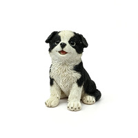 Figurines de chiot en résine peintes à la main, créatives et mignonnes, statue de chien teckel debout, ornement pour la décoration de la maison ou du bureau