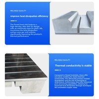 Radiateur électronique en profilé aluminium personnalisé, dissipateur thermique haute densité pour carte mère CNC haute puissance