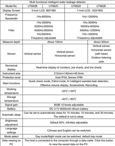 UNI-T ut662e đa chức năng thông minh dò rò rỉ nước đường ống rò rỉ nội địa hóa di động và màn hình cảm ứng - Product Image 5