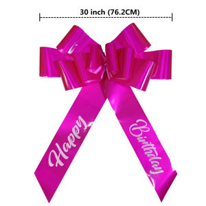 Fiocco Gigante Rosa da 30 Pollici per Auto, Regalo di Compleanno, Decorazione per Matrimoni, Feste di Compleanno, Natale e Anniversari - Product Image 2