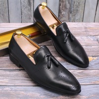 Mocassins Homme Haut de Gamme Faits Main en Cuir Véritable Gaufré Croco avec Pompons, Couleurs Peintes à la Main, Confort Optimal Toute la Journée, Idéal Mariage Automne