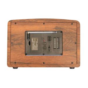 R-1927BT rétro vintage multi-bandes véritable <span class=keywords><strong>radio</strong></span> rechargeable en bois avec lecteur mp3 et fente pour lampe haut-parleur à <span class=keywords><strong>dents</strong></span> bleues - Product Image 6