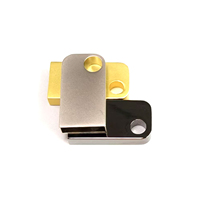 Clé USB en métal durable avec trou de suspension, logo personnalisable, gravable, commande en gros pour cadeau promotionnel d'entreprise