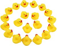Mini canard en caoutchouc multicolore, canards flottants amusants en PVC, jouet de bain pour tout-petits, pour une utilisation en salle de bain, jouet pour bébé pour jouer dans l'eau, cadeau