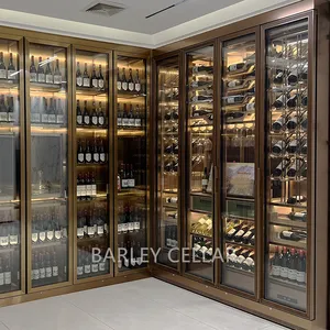 خزانة حوض نبيذ معدنية كبيرة الحجم لتخزين مخازن النبيذ من BARLEY مزودة بضاغط محول